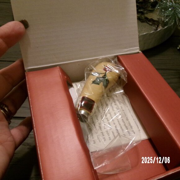 LENOX Winter Greetings DIP BOWL WITH SPREADER NEW In Box RARE #791127 RET. $43 - Picture 2 of 6